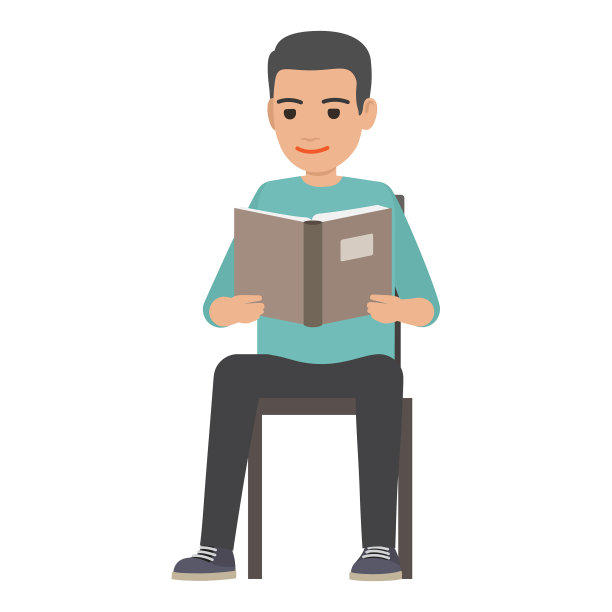 学生的座位和阅读教材平图片下载