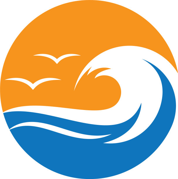 水波的象征和图标图片下载