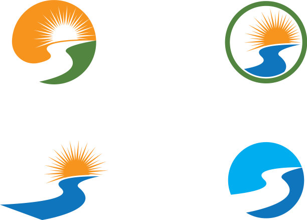 河标志模板图片下载