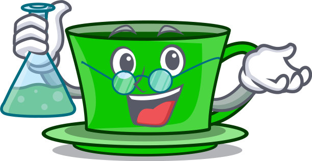 教授绿茶人物卡通图片下载