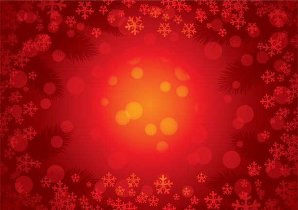 红色圣诞背景图片下载