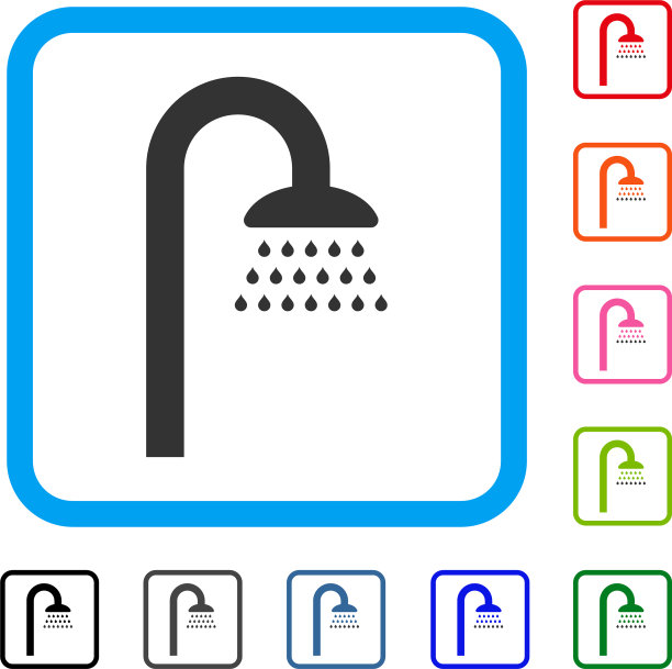 淋浴框架图标图片下载