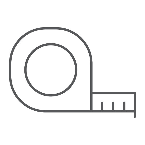 细线卷尺工具图标图片下载