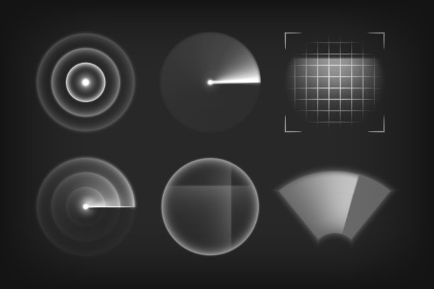 扫描仪，雷达，定位，声纳或探测器图标图片下载