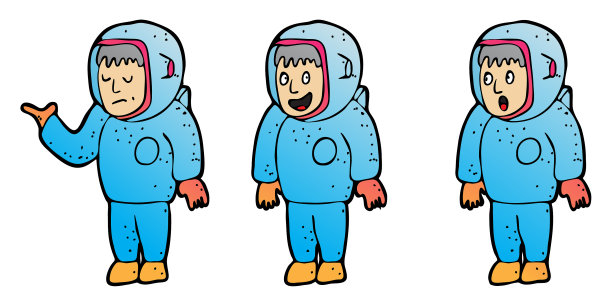 解说宇航员角色设计图片下载