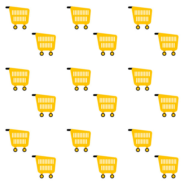 图案无缝的背景与手推车图片下载