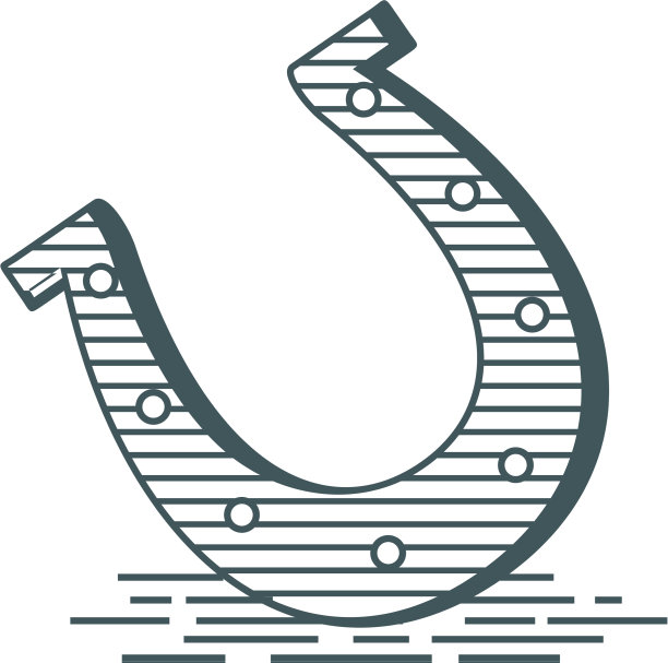 马蹄铁图标Logo模板设计图片下载