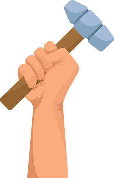 建筑工人手持工具图片下载