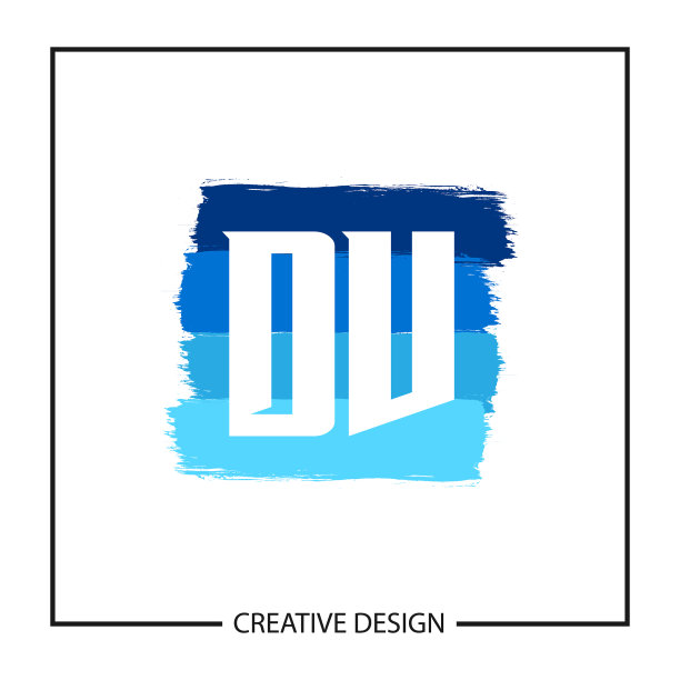 首字母dv标识模板设计图片下载