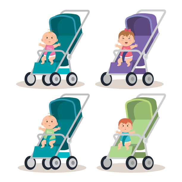 手推车里的小婴儿图片下载