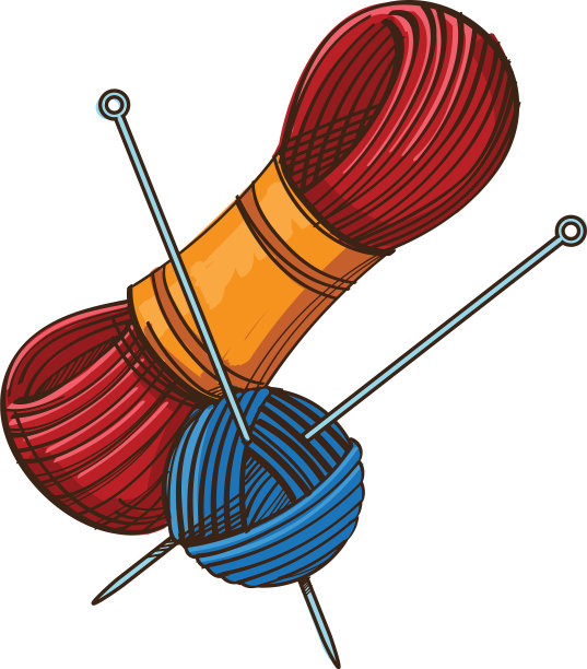套编织线和线索与编织图片下载