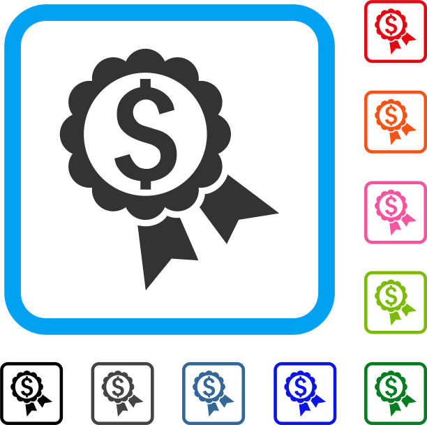 银行奖框图标图片下载