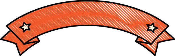 星星丝带图标图片下载