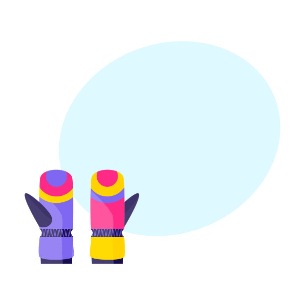 一副滑雪滑雪板手套冬季运动图片下载