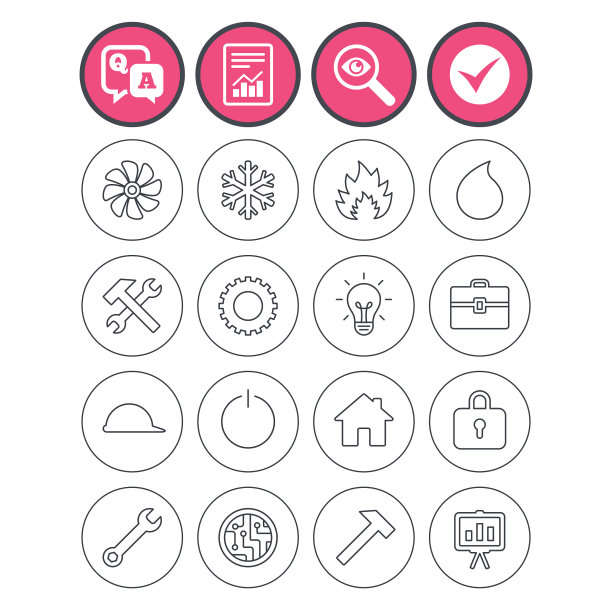 通风散热和空调图标图片下载