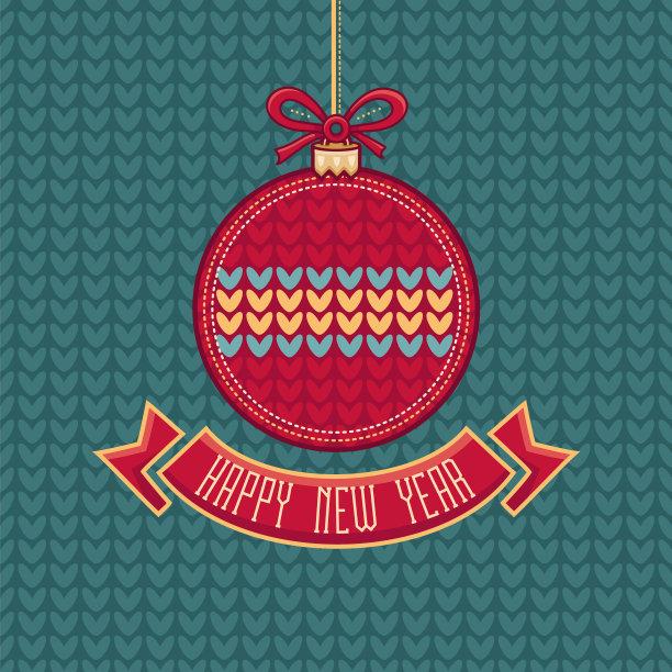 新年贺卡节日装饰品图片下载