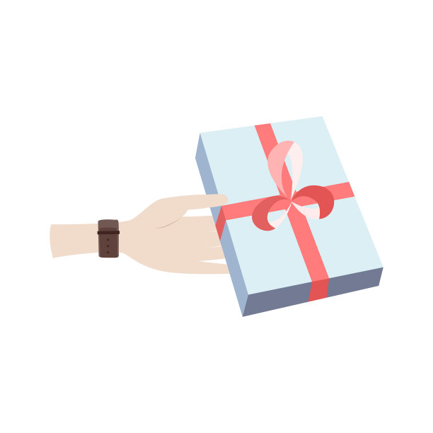 扁平风格的情人节贺卡图片下载