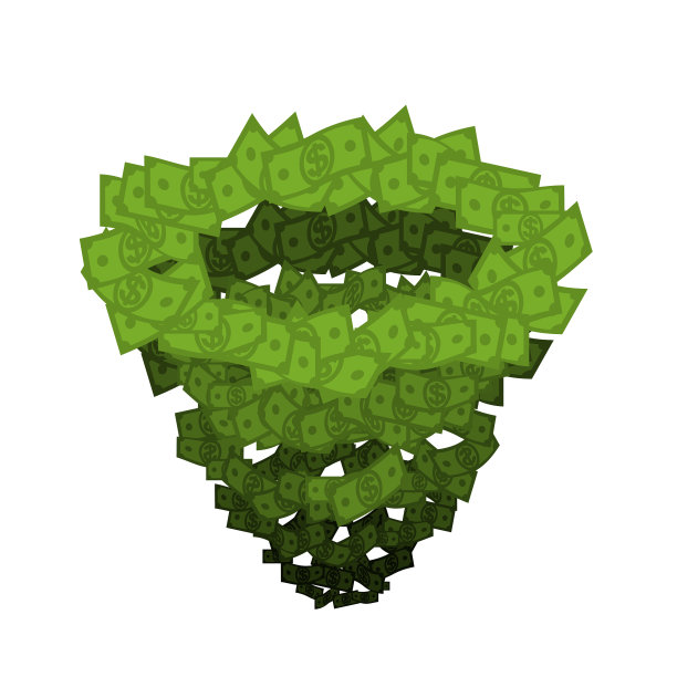 货币漩涡飓风现金金融周期图片下载