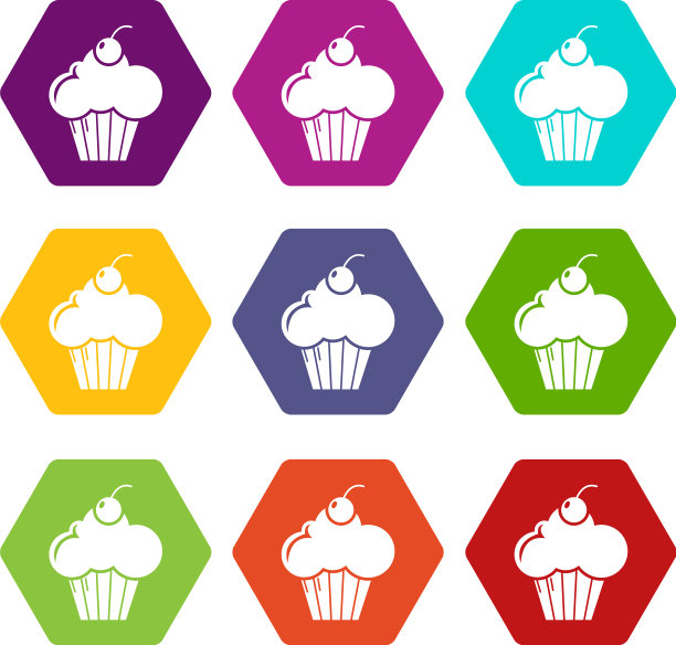 甜杯蛋糕图标设置9图片下载