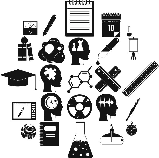 调查图标设置简单的风格图片下载