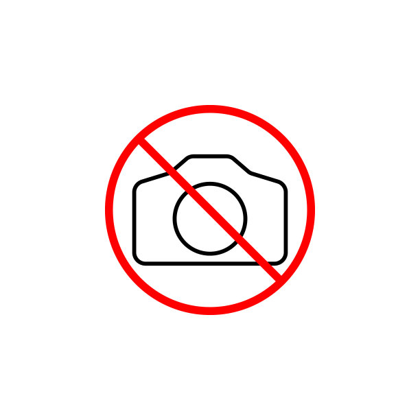 无摄像线图标禁止标志禁止图片下载