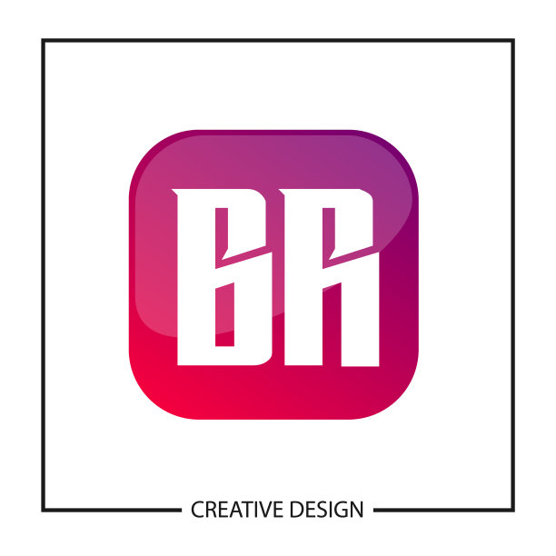 BR字母logo模板设计图片下载
