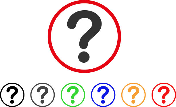 问题圆形图标图片下载