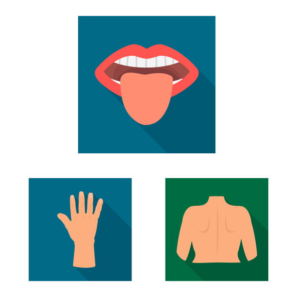 隔离的对象主体和部分图标集主体图片下载