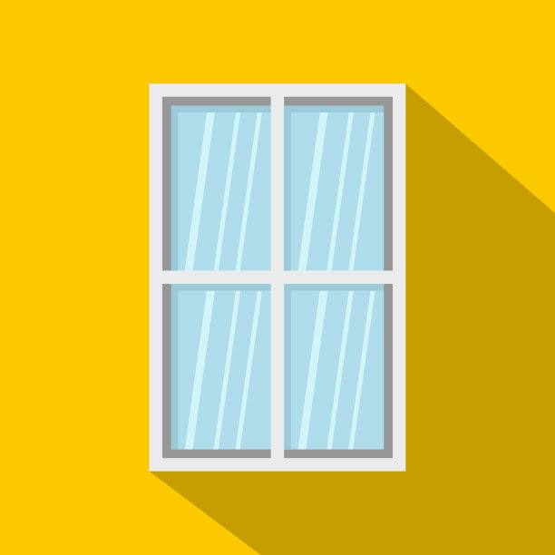 白色矩形窗口图标扁平化样式图片下载