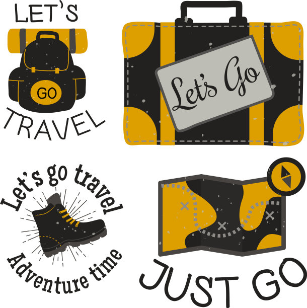 山地户外露营旅行手绘图片下载