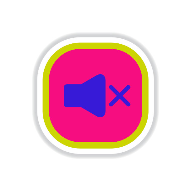 颜色标签设计图标设计按钮音乐声音图片下载