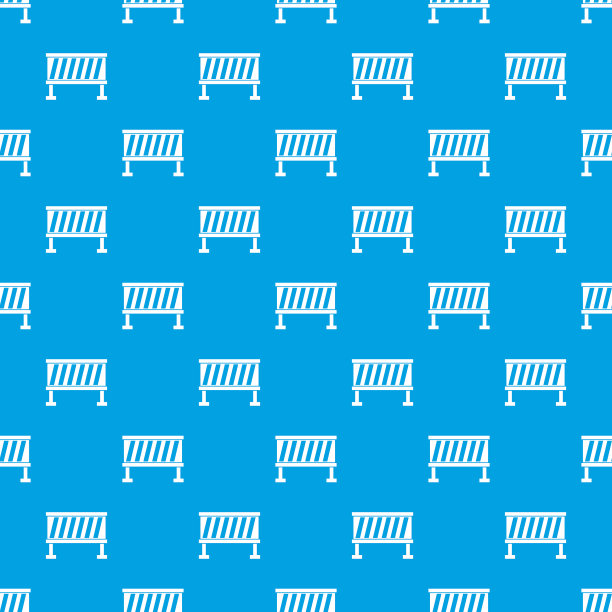 交通屏障图案无缝蓝色图片下载