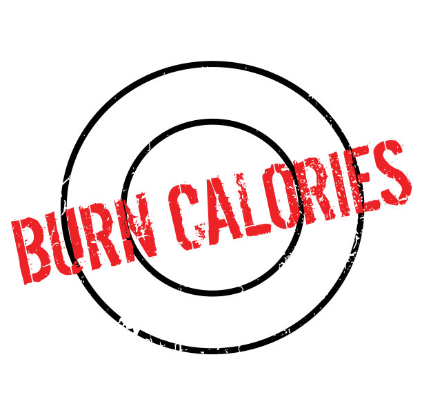 燃烧卡路里橡皮图章图片下载
