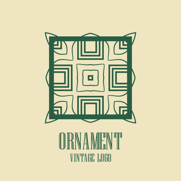 装饰艺术复古标志图片下载