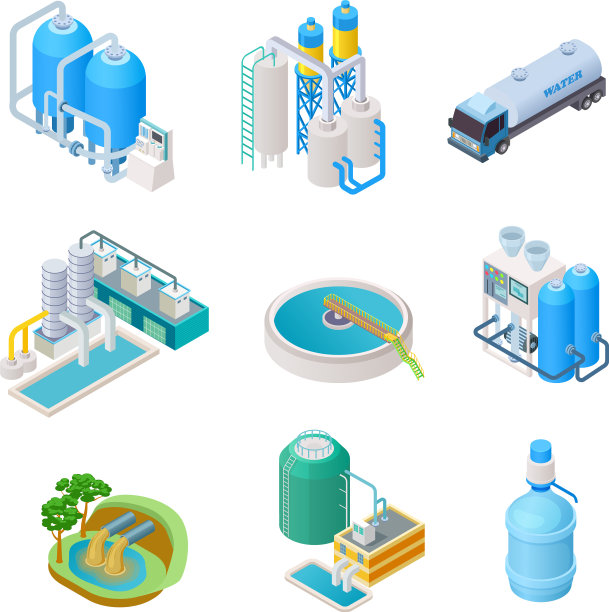 水净化技术等距处理图片下载