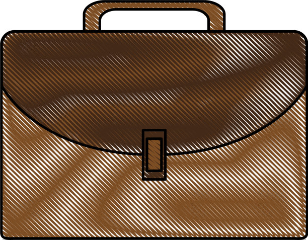 彩色模糊条纹与行政公文包图片下载