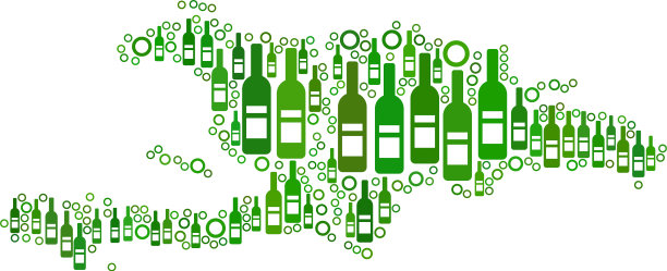 海地和多米尼加共和国的葡萄酒马赛克地图图片下载