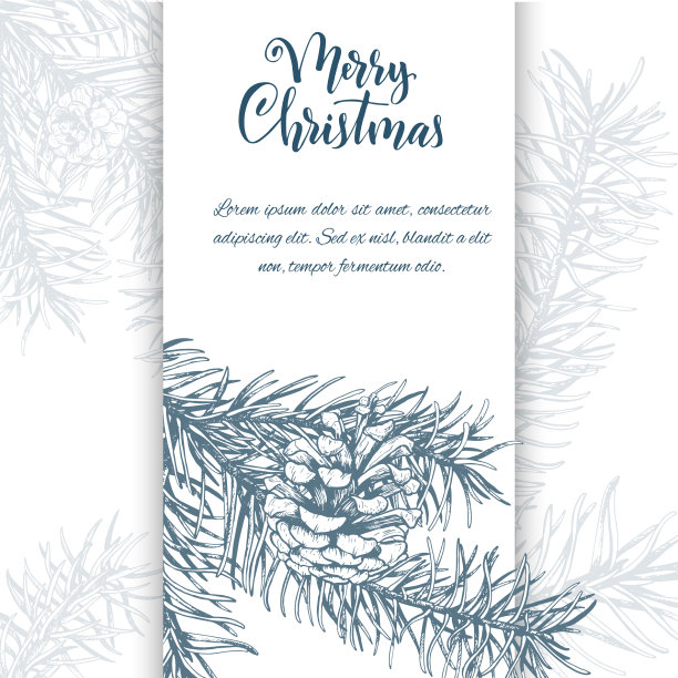 手绘圣诞速写图片下载