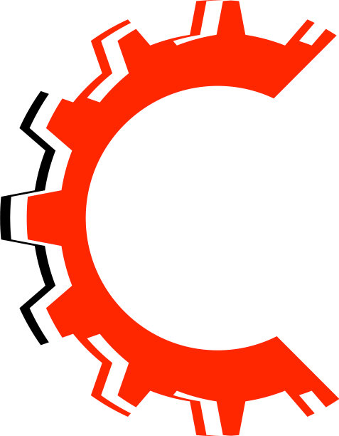 C字母齿轮图标标志模板图片下载