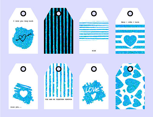 礼品卡蓝金爱图片下载