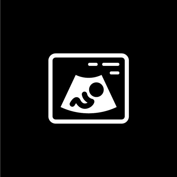 超声波图标平面设计图片下载