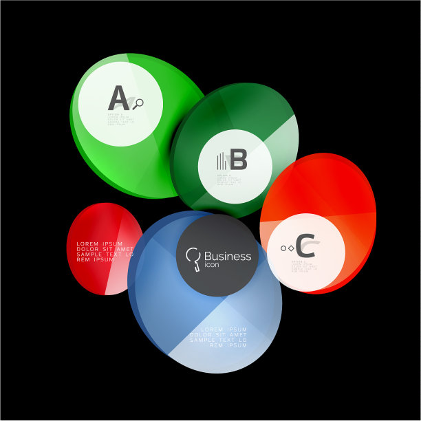 黑色玻璃圈图片下载