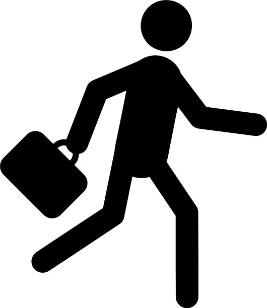 商人运行公文包图标图片下载