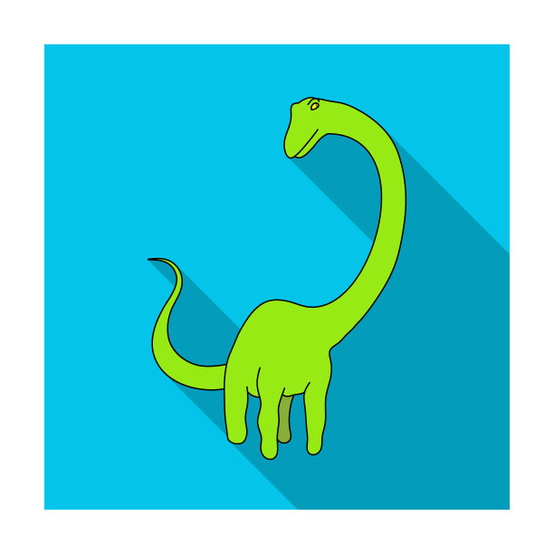 可爱的怪物小孩标志怪物一个绿色的恐龙图片下载