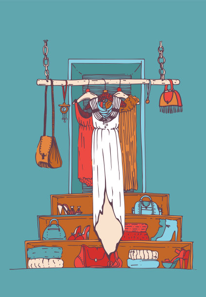 与白色长裙垂直图片下载