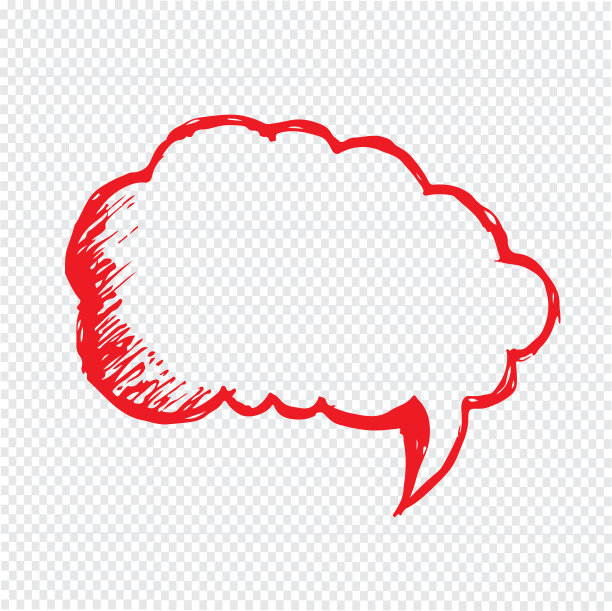 手绘气泡语音符号设计图片下载