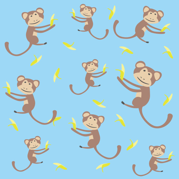 猴子孩子背景图片下载