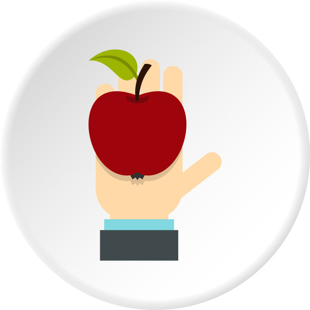 手握苹果图标圈图片下载