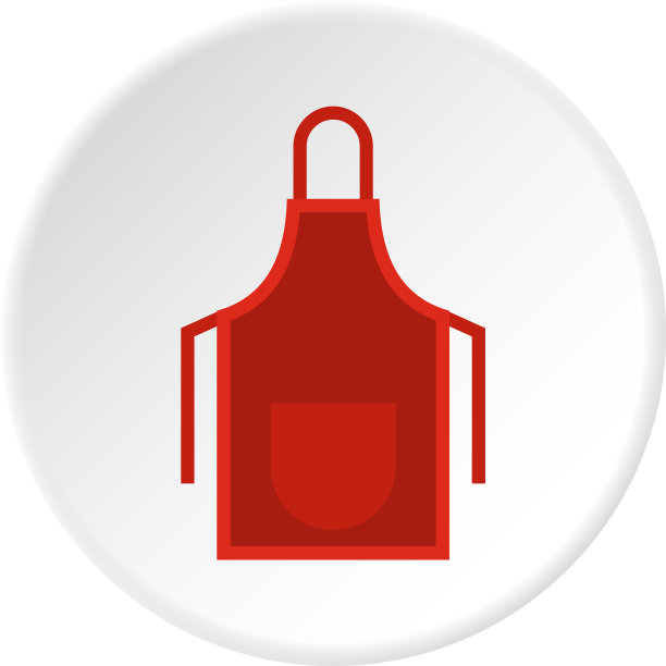 红围裙图标圈图片下载