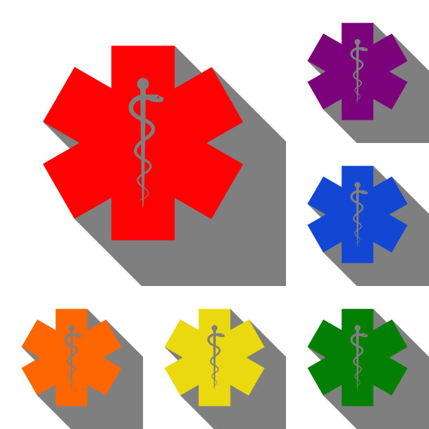 仪式的丝带切割标志套红橙色图片下载